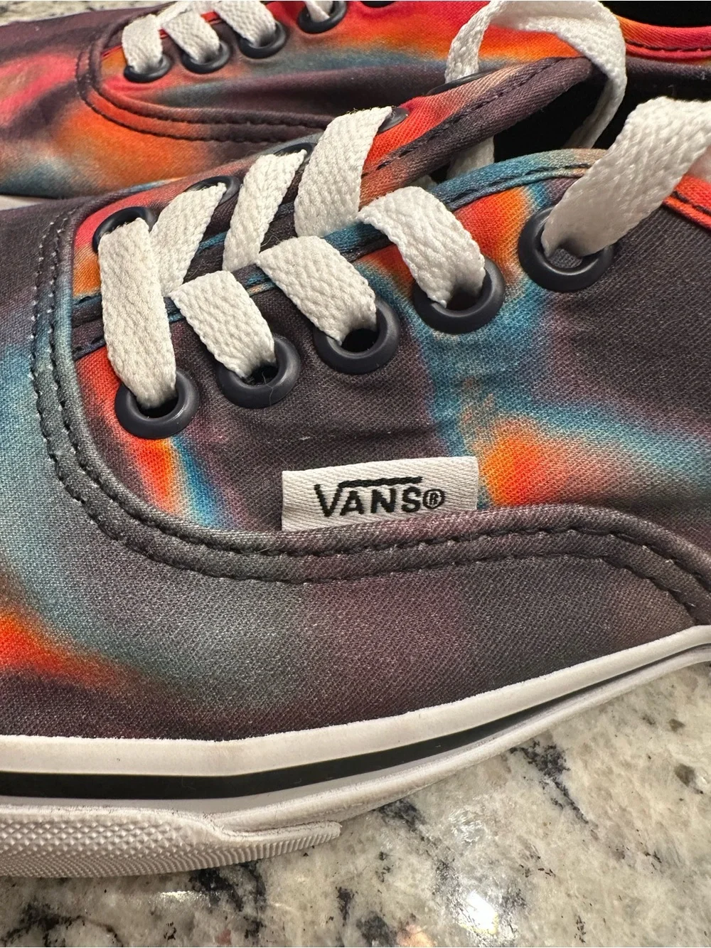 Vans Authentic Tie-Dye Multicolor Sneakers Size US Men 7 / Women 8.5